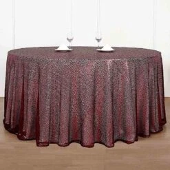 132" Sequined Round Tablecloth -Optimal Home Decoration 132 sequined round tablecloth 28978011668543