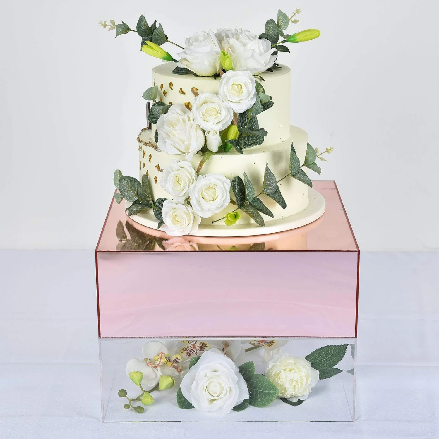 14" Acrylic Display Box Cake Stand Mirror Pedestal Riser 10 14" Acrylic Display Box Cake Stand Mirror Pedestal Riser - Image 8