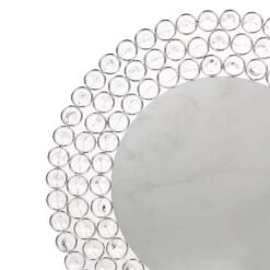 14" Metal Crystal Beaded Round Charger Plates 39 14" Metal Crystal Beaded Round Charger Plates -Optimal Home Decoration 14 metal crystal beaded round charger plates 28993044054079