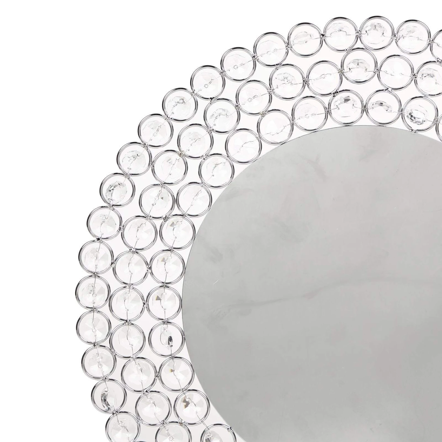 14" Metal Crystal Beaded Round Charger Plates 20 14" Metal Crystal Beaded Round Charger Plates - Image 18