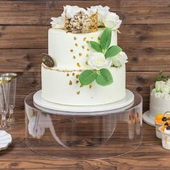 Round Acrylic Cake Stand Pedestal Riser With Hollow Bottom - Clear 31 Round Acrylic Cake Stand Pedestal Riser With Hollow Bottom - Clear -Optimal Home Decoration 14 round acrylic cake stand pedestal riser with hollow bottom clear prop box 001r 14 clr 30916319281215