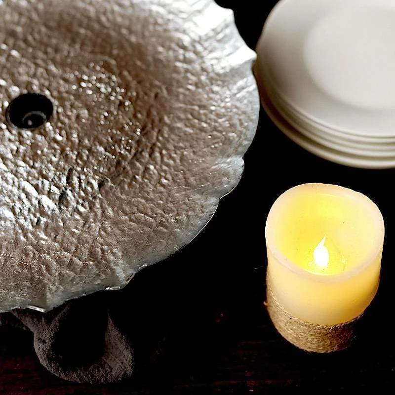 14" Round Glass Cake Stand Scalloped Edge Cupcake Holder 6 14" Round Glass Cake Stand Scalloped Edge Cupcake Holder - Image 4