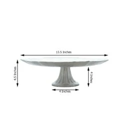Optimal Home Decoration -Optimal Home Decoration 14 round glass cake stand scalloped edge cupcake holder 28934272319551