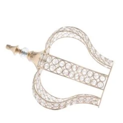 14" Tall Metal Crystal Beaded Royal Crown Cake Topper -Optimal Home Decoration 14 tall metal crystal beaded royal crown cake topper 28929352204351