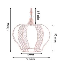 14" Tall Metal Crystal Beaded Royal Crown Cake Topper -Optimal Home Decoration 14 tall metal crystal beaded royal crown cake topper 28929352368191