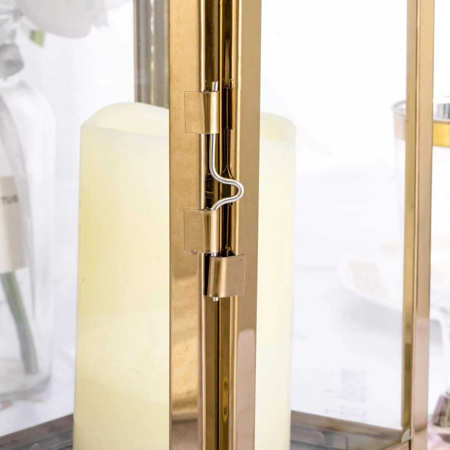 14" Tall Metal Lantern Candle Holder 15 14" Tall Metal Lantern Candle Holder - Image 13