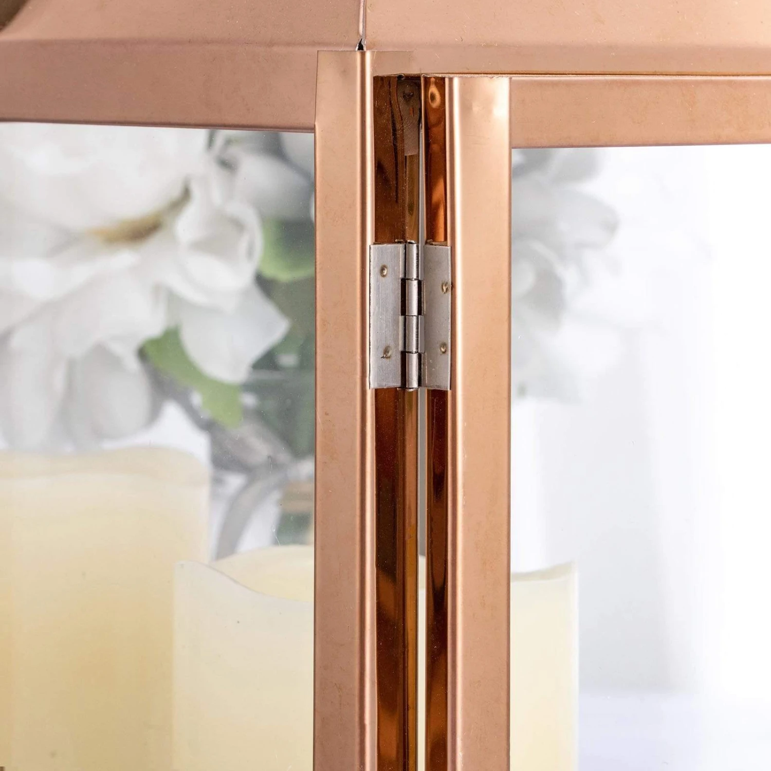 14" Tall Metal Lantern Candle Holder 8 14" Tall Metal Lantern Candle Holder - Image 6