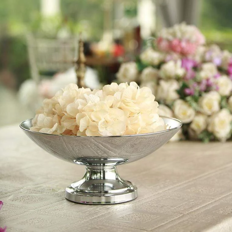 15" Tall Wedding Centerpiece Pedestal Table Compote Vase Bowl 11 15" Tall Wedding Centerpiece Pedestal Table Compote Vase Bowl - Image 9