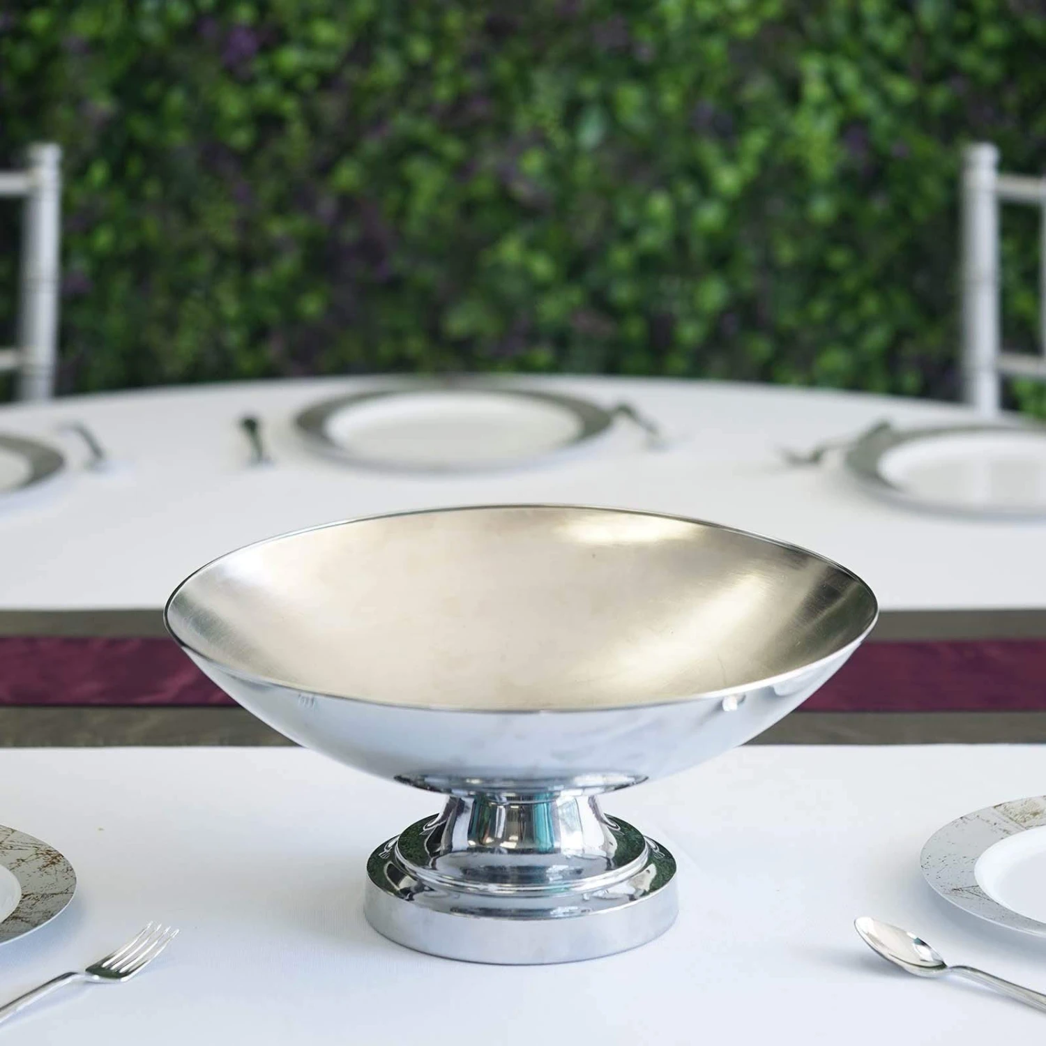 15" Tall Wedding Centerpiece Pedestal Table Compote Vase Bowl 7 15" Tall Wedding Centerpiece Pedestal Table Compote Vase Bowl - Image 5