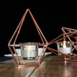 16.5" Long 3 Jointed Geometric Stand With Glass Votive Candle Holders 26 16.5" Long 3 Jointed Geometric Stand With Glass Votive Candle Holders -Optimal Home Decoration 16 5 long 3 jointed geometric stand with glass votive candle holders 28939815583807