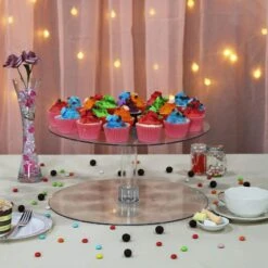 16" Tall 1 Tier Centerpiece Cake Cupcake Stand Set -Optimal Home Decoration 16 tall 1 tier centerpiece cake cupcake stand set cake stnd b05 5047805739071