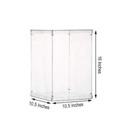 16" Tall Acrylic Display Box Centerpiece Pedestal Riser Column -Optimal Home Decoration 16 tall acrylic display box centerpiece pedestal riser column 28992079724607