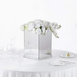 16" Tall Acrylic Display Box Centerpiece Pedestal Riser Column -Optimal Home Decoration 16 tall acrylic display box centerpiece pedestal riser column 28992080773183