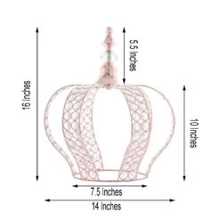 16" Tall Metal Crystal Beaded Royal Crown Cake Topper 31 16" Tall Metal Crystal Beaded Royal Crown Cake Topper -Optimal Home Decoration 16 tall metal crystal beaded royal crown cake topper 28929351123007