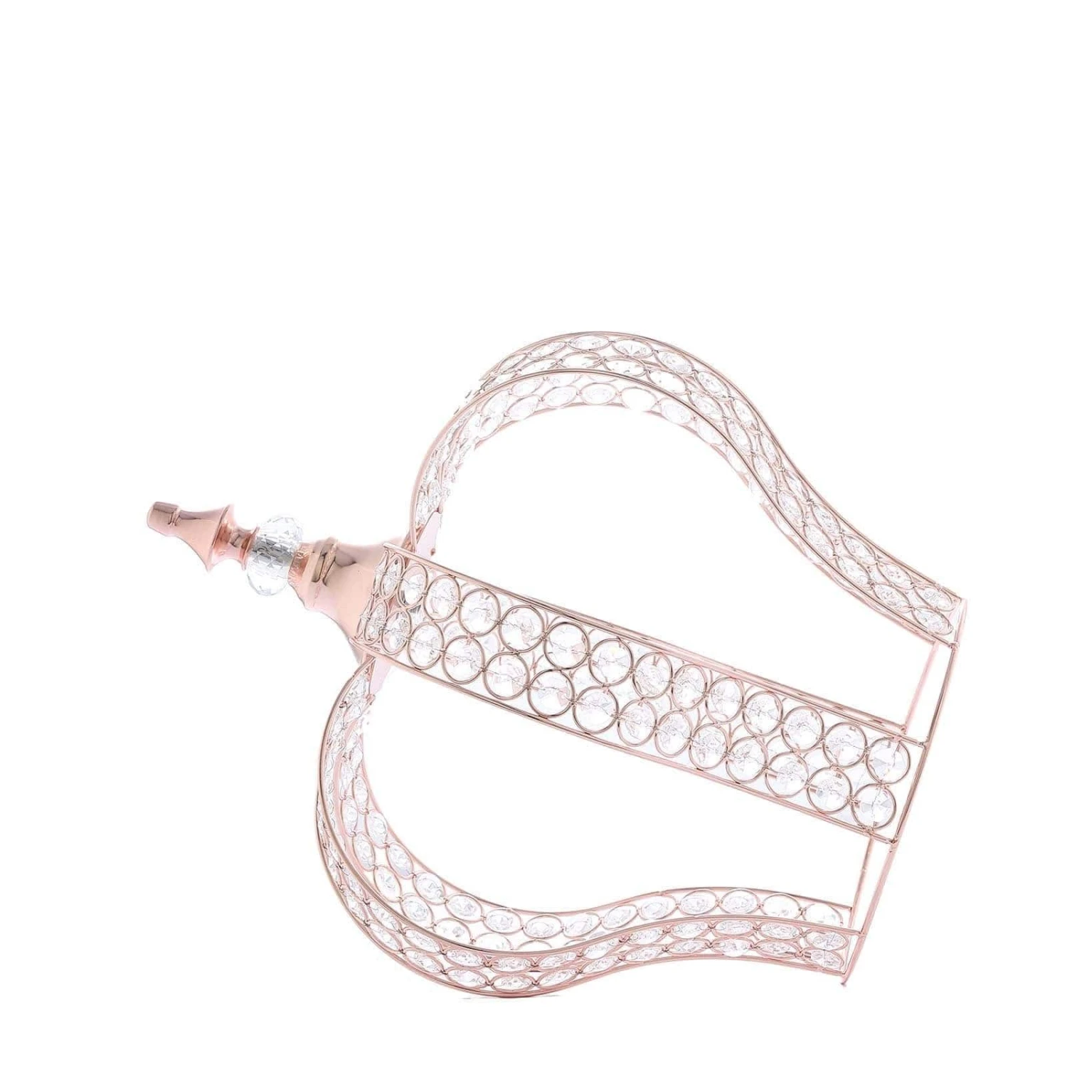 16" Tall Metal Crystal Beaded Royal Crown Cake Topper 15 16" Tall Metal Crystal Beaded Royal Crown Cake Topper - Image 13