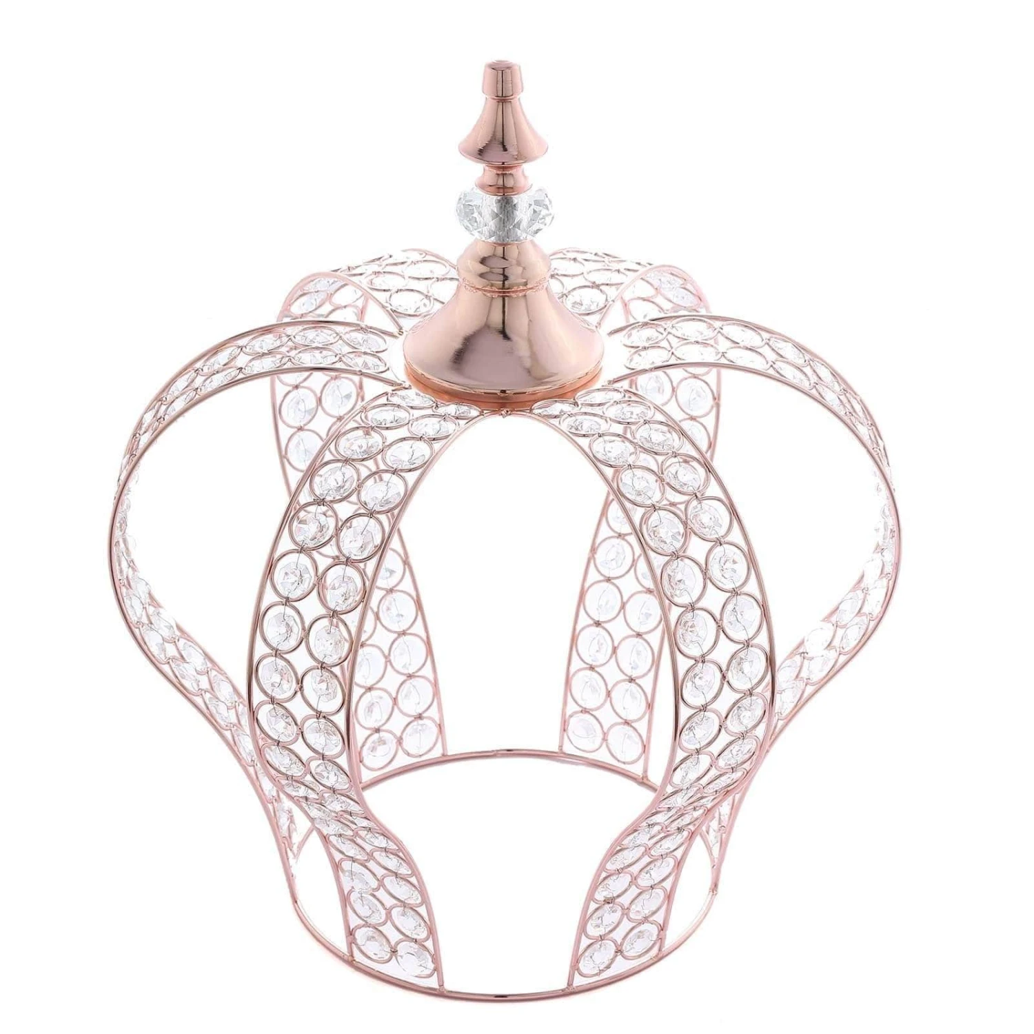16" Tall Metal Crystal Beaded Royal Crown Cake Topper 13 16" Tall Metal Crystal Beaded Royal Crown Cake Topper - Image 11