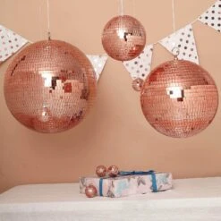 16" Wide Glass Mirror Disco Ball Ornament -Optimal Home Decoration 16 wide glass mirror disco ball ornament 28996277993535