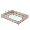 16"x12" Metal Rectangular Fleur De Lis Rim Mirror Serving Tray 1 16"x12" Metal Rectangular Fleur De Lis Rim Mirror Serving Tray -Optimal Home Decoration 16 x12 metal rectangular fleur de lis rim mirror serving tray chrg tray010 16 054 28995527639103