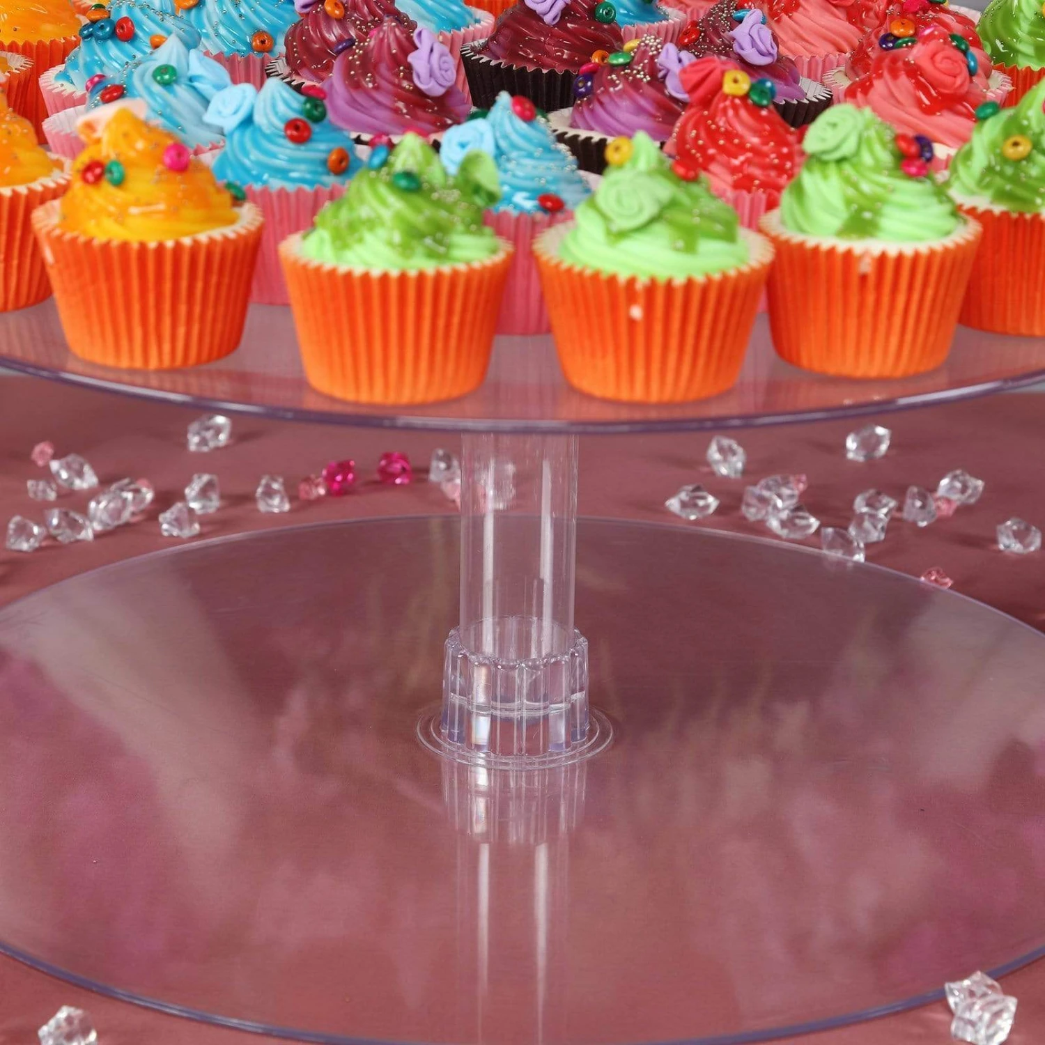 18" Tall 1 Tier Centerpiece Cake Cupcake Stand Set 6 18" Tall 1 Tier Centerpiece Cake Cupcake Stand Set - Image 4
