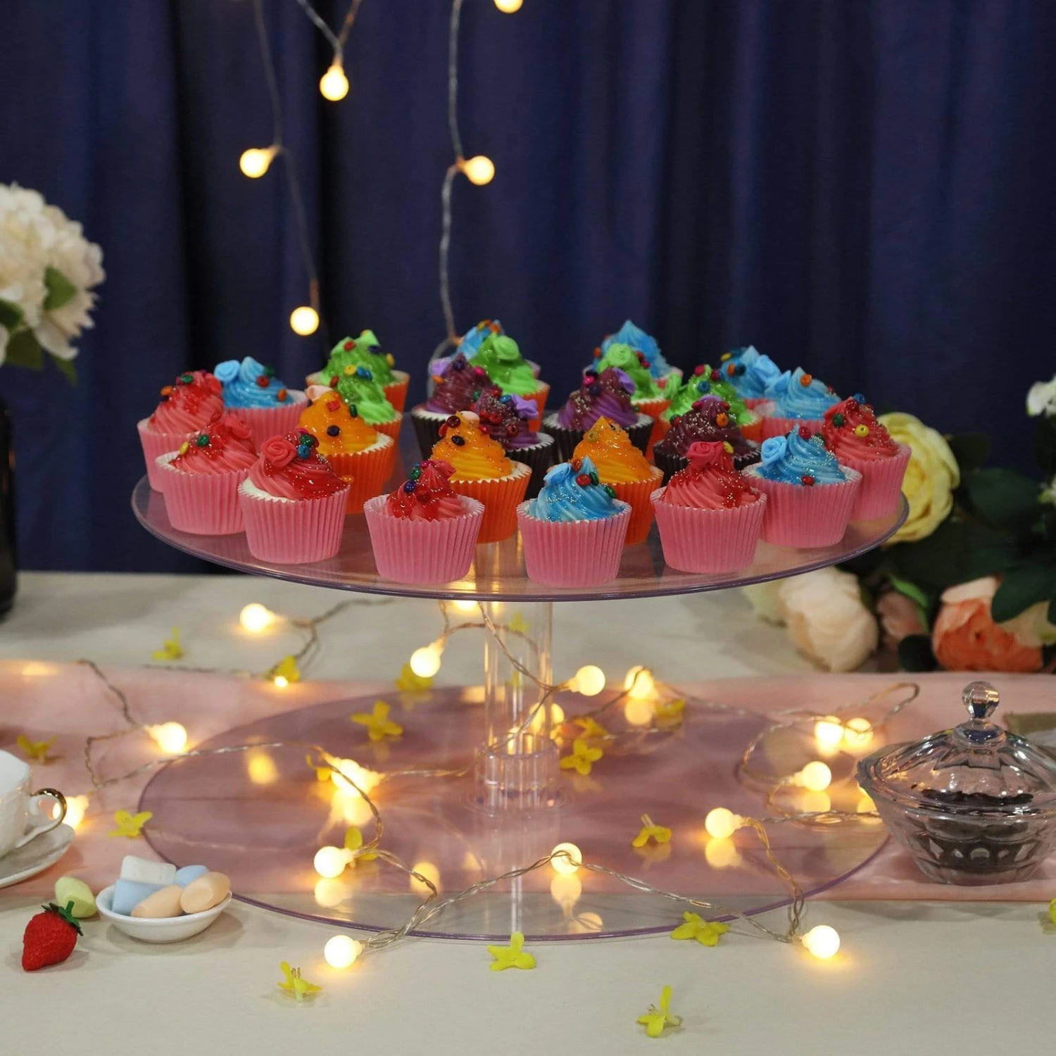 18" Tall 1 Tier Centerpiece Cake Cupcake Stand Set 7 18" Tall 1 Tier Centerpiece Cake Cupcake Stand Set - Image 5