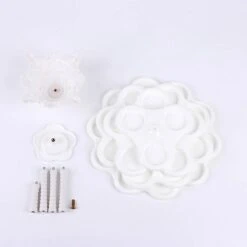 18" Tall 5 Tier Plastic Dessert Stand Scalloped Cupcake Holder - White -Optimal Home Decoration 18 tall 5 tier plastic dessert stand scalloped cupcake holder white cake plst r001 5 wht 28730951827519