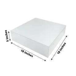 18" X 18" Acrylic Display Box Cake Stand Pedestal Riser -Optimal Home Decoration 18 x 18 acrylic display box cake stand pedestal riser 30494722752575