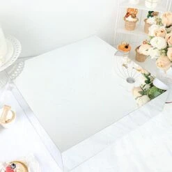 18" X 18" Acrylic Display Box Cake Stand Pedestal Riser -Optimal Home Decoration 18 x 18 acrylic display box cake stand pedestal riser 30494722916415