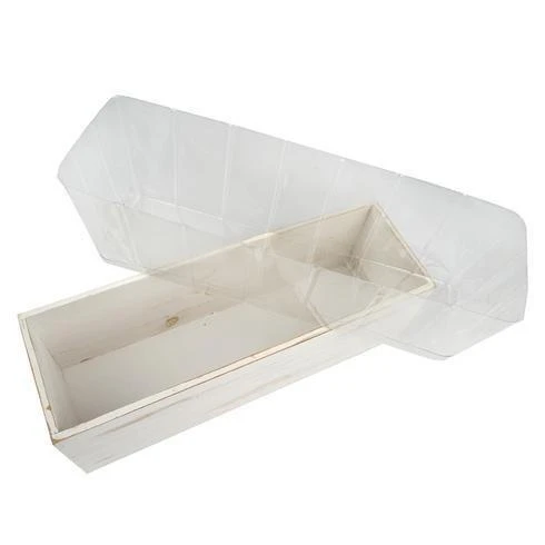 18" X 6" Natural Wood Rectangular Plant Holder Boxes Centerpieces 5 18" X 6" Natural Wood Rectangular Plant Holder Boxes Centerpieces - Image 3