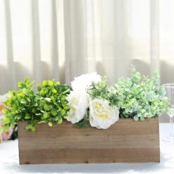 18" X 6" Natural Wood Rectangular Plant Holder Boxes Centerpieces 34 18" X 6" Natural Wood Rectangular Plant Holder Boxes Centerpieces -Optimal Home Decoration 18 x 6 natural wood rectangular plant holder boxes centerpieces 28968470511679
