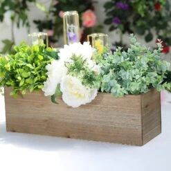 18" X 6" Natural Wood Rectangular Plant Holder Boxes Centerpieces 31 18" X 6" Natural Wood Rectangular Plant Holder Boxes Centerpieces -Optimal Home Decoration 18 x 6 natural wood rectangular plant holder boxes centerpieces 28980985233471