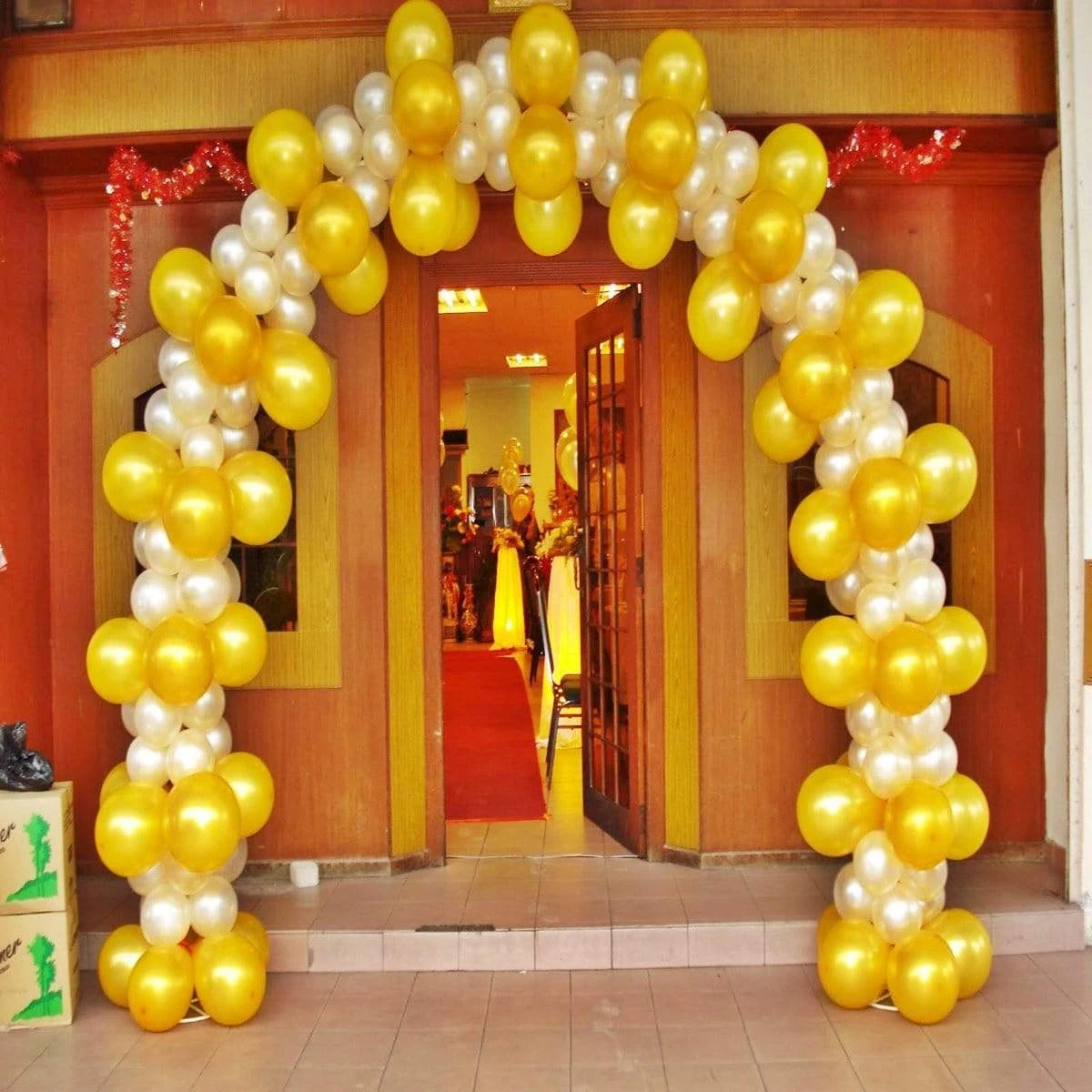 19 Ft Balloon Arch Stand Kit - White 7 19 Ft Balloon Arch Stand Kit - White - Image 5