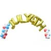 19 Ft Balloon Arch Stand Kit - White