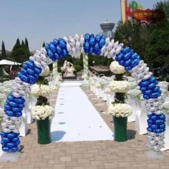 19 Ft Balloon Arch Stand Kit - White 14 19 Ft Balloon Arch Stand Kit - White -Optimal Home Decoration 19 ft balloon arch stand kit white bloon stand01 14923727962175