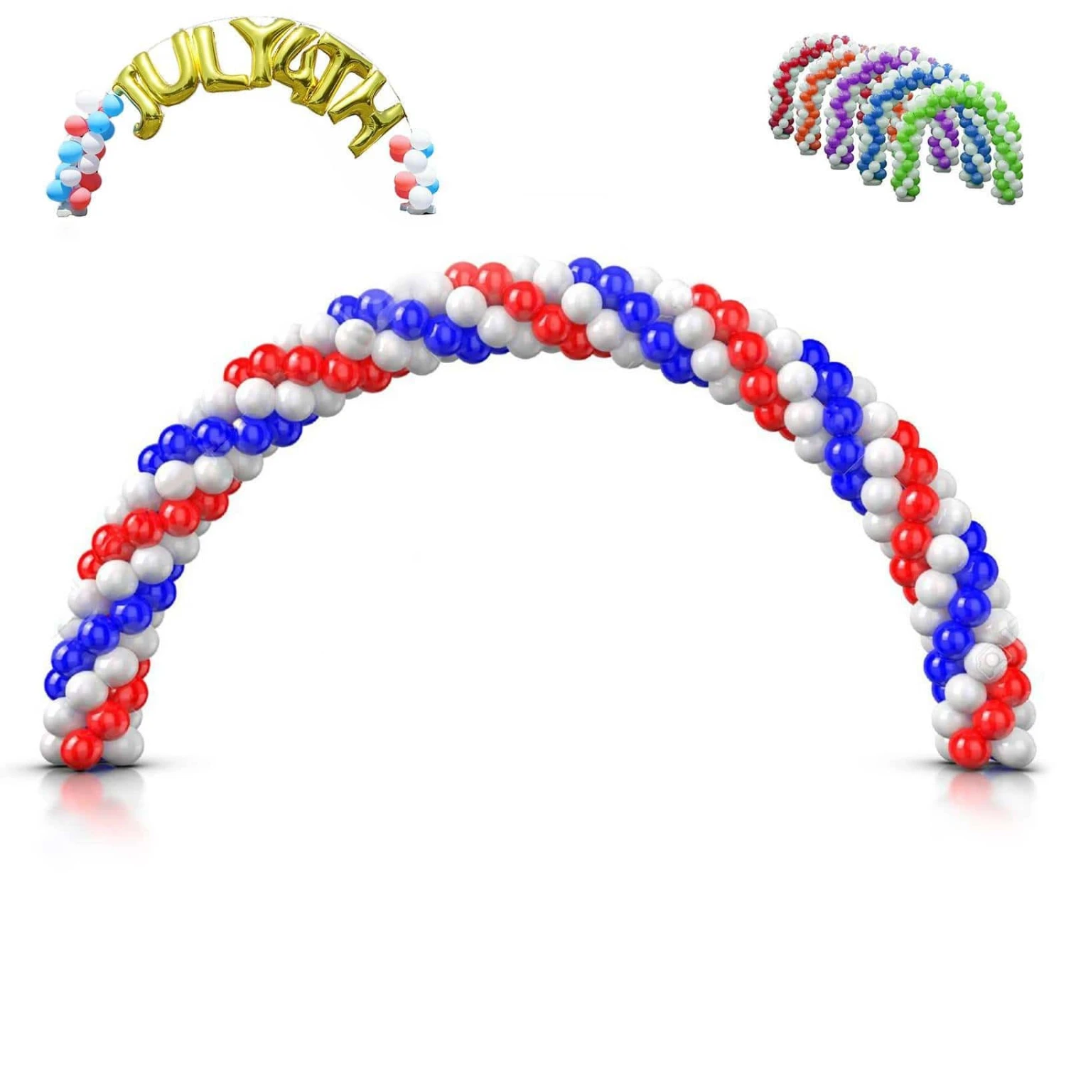 19 Ft Balloon Arch Stand Kit - White 6 19 Ft Balloon Arch Stand Kit - White - Image 4