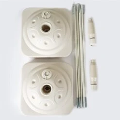 19 Ft Balloon Arch Stand Kit - White 11 19 Ft Balloon Arch Stand Kit - White -Optimal Home Decoration 19 ft balloon arch stand kit white bloon stand01 4740905959487