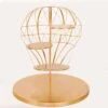 19" Tall 4 Tier Metal Hot Air Balloon Cupcake Dessert Display Stand - Gold