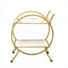 2.5 Feet Tall 2-Tier Round Metal Bar Cart With Mirror Glass Serving Trays - Gold 1 2.5 Feet Tall 2-Tier Round Metal Bar Cart With Mirror Glass Serving Trays - Gold -Optimal Home Decoration 2 5ft tall 2 tier round metal bar cart with mirror glass serving trays gold furn cart 001 gold 29500749086783