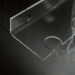 2 Acrylic 21" Wine Glass Rack Wall Mounted Champagne Flute Shelves - Clear -Optimal Home Decoration 2 acrylic 21 wine glass rack wall mounted champagne flute shelves clear disp stnd acry02 1 clr 30441134620735