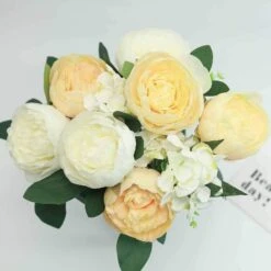 2 Bushes 14 Silk Peony And 72 Hydrangeas Flowers - Light Pink And Blush -Optimal Home Decoration 2 bushes 14 silk peony and 72 hydrangeas flowers light pink and blush 28963290579007