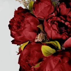 2 Bouquets 19" Silk Peony Flowers Artificial Floral Bushes -Optimal Home Decoration 2 bushes 19 silk artificial peony flowers bouquets 30696050393151