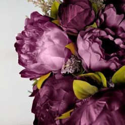 2 Bouquets 19" Silk Peony Flowers Artificial Floral Bushes -Optimal Home Decoration 2 bushes 19 silk artificial peony flowers bouquets 30696124481599