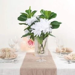 2 Bushes 25" Artificial Fiddle Leaves Stems - Green 19 2 Bushes 25" Artificial Fiddle Leaves Stems - Green -Optimal Home Decoration 2 bushes 25 artificial fiddle leaves stems green arti grn 12 s 01 28818235228223