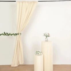 2 Drapery Panels 8 Ft Polyester Backdrop Curtains With Rod Pockets 26 2 Drapery Panels 8 Ft Polyester Backdrop Curtains With Rod Pockets -Optimal Home Decoration 2 drapery panels 8 ft polyester backdrop curtains with rod pockets 30335790350399