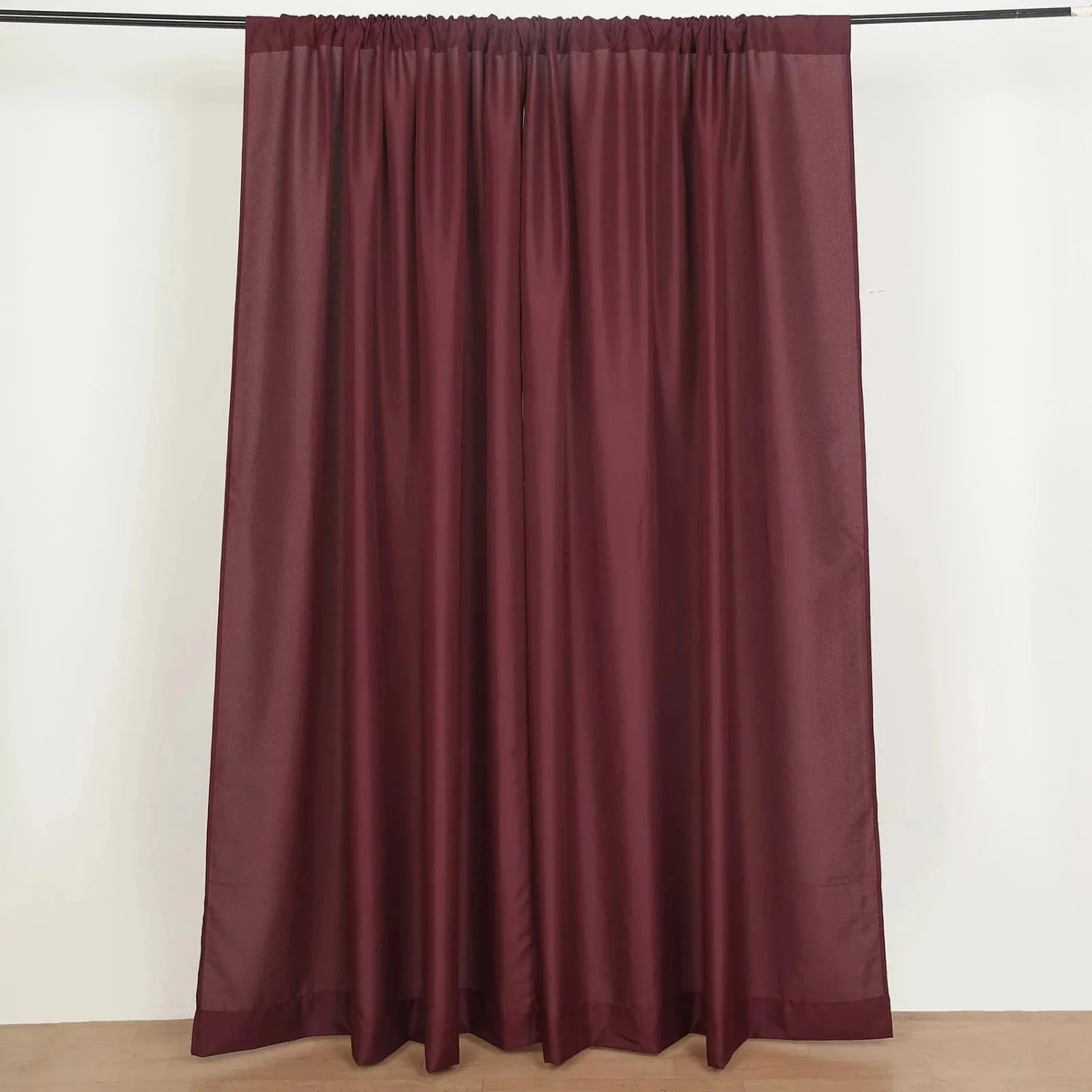 2 Drapery Panels 8 Ft Polyester Backdrop Curtains With Rod Pockets 20 2 Drapery Panels 8 Ft Polyester Backdrop Curtains With Rod Pockets - Image 18