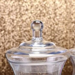 2 Pcs 10" 12" Tall Glass Apothecary Jars Containers With Lids - Clear 14 2 Pcs 10" 12" Tall Glass Apothecary Jars Containers With Lids - Clear -Optimal Home Decoration 2 pcs 10 12 tall glass apothecary jars containers with lids clear glas jar09 clr 28500809613375