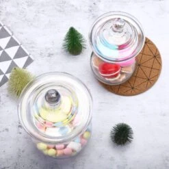 2 Pcs 10" 12" Tall Glass Apothecary Jars Containers With Lids - Clear 13 2 Pcs 10" 12" Tall Glass Apothecary Jars Containers With Lids - Clear -Optimal Home Decoration 2 pcs 10 12 tall glass apothecary jars containers with lids clear glas jar09 clr 28589132677183