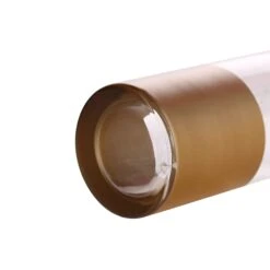 2 Pcs 10" Tall Glass Bottles Vases - Clear With Gold Spray 20 2 Pcs 10" Tall Glass Bottles Vases - Clear With Gold Spray -Optimal Home Decoration 2 pcs 10 tall glass bottles vases clear with gold spray vase a39 10 gold 13767815331903