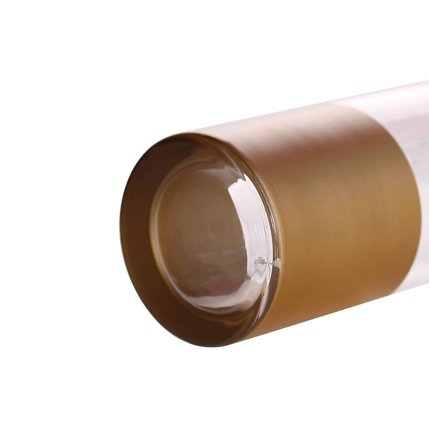 2 Pcs 10" Tall Glass Bottles Vases - Clear With Gold Spray 11 2 Pcs 10" Tall Glass Bottles Vases - Clear With Gold Spray - Image 9