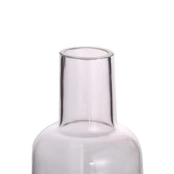 2 Pcs 10" Tall Glass Bottles Vases - Clear With Gold Spray 21 2 Pcs 10" Tall Glass Bottles Vases - Clear With Gold Spray -Optimal Home Decoration 2 pcs 10 tall glass bottles vases clear with gold spray vase a39 10 gold 13767817363519