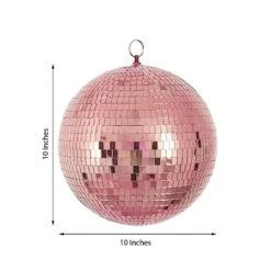 2 Pcs 10" Wide Glass Mirror Disco Balls Ornaments 28 2 Pcs 10" Wide Glass Mirror Disco Balls Ornaments -Optimal Home Decoration 2 pcs 10 wide glass mirror disco balls ornaments 29229151420479